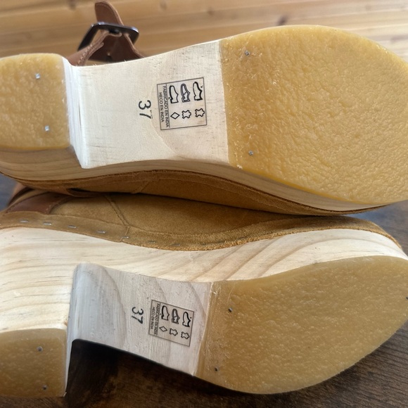 Free People Tan Leather Mules - Picture 6 of 9